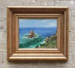 Buy (S) #2 Delightful, Original Oil Painting By Iain Ward: Cornish Rocky Seascape • 19£