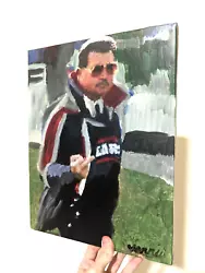 Buy Mike Ditka Painting 11x14 Football Art Chicago Football Middle Finger • 41.82£