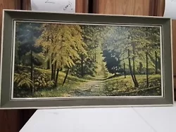 Buy Framed Print On Hardboard W.F Burton Friday Woods • 40£