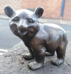 Buy Antique Bronze Bear. Ornament. Heavy 723 Grams Bronze Sculpture.Not Cold Painted • 35£