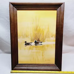 Buy Waterfowl Painting Mallard Wood Ducks By E. Boe Duck Wall Art 13 ×16.5  Framed  • 12.40£