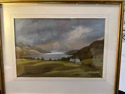 Buy Original Pastel Painting Mounted, 'Scottish Loch After The Storm' By Reg Hampton • 61.40£