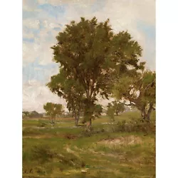 Buy Inness The Elm Tree C1880 Painting Wall Art Canvas Print 18X24 In • 18.99£