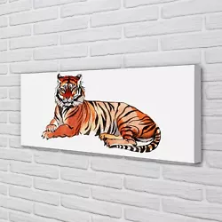 Buy Tulup Canvas Print 125x50 Wall Art Picture Painted Tiger • 73.95£