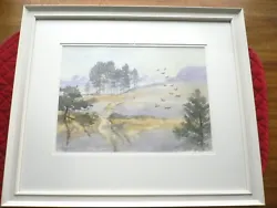 Buy Watercolour Painting James Lester 'Landscape With Birds' • 45£