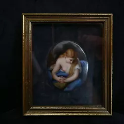 Buy Antique Portrait On Porcelain After Pompeo Girolamo Batoni  Penitent Magdalene  • 225.61£