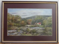 Buy COTTAGE IN THE WOODS - Framed Watercolour Painting Signed TOM CARRETHERS 1949 • 25£