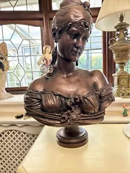 Buy Vintage Plaster Bust Of  C Lapini Bronze Plaster Bust  Date 1899 • 100£
