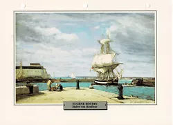 Buy Port Of Honfleur - Eugène Boudin - Info Card • 0.86£