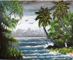 Buy Florida Highwaymen Style -  Original Painting -   Diamond  Bluff  Cove  • 245.70£