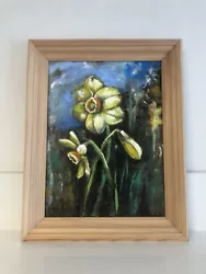 Buy Original Oil Painting, Daffodils, Flowers, Fine Art, Oil On Canvas, Art For Home • 157.87£