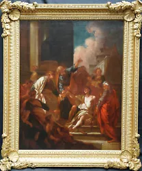 Buy POUSSIN Circle 18th CENTURY RELIGIOUS ART CHRIST HEALS CRIPPLED MAN OIL PAINTING • 30,000£