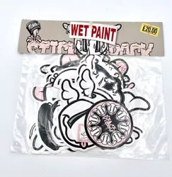 Buy DFACE Sticker Set Wet Paint UK Graffiti Artist Obey D*Face Banksy Limited Ed Art • 48.35£