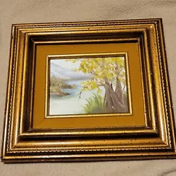 Buy Original Painting Miniature  Landscape  Signed Framed • 53.39£