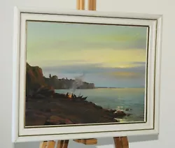 Buy UKRAINIAN ARTIST Original Oil Painting Fishermen At The Black Sea Odessa Ukraine • 195£