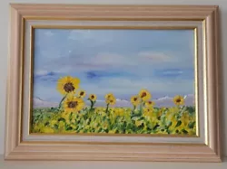 Buy Titled  Les Tournesol  From The Sun Flowers Of The Midi Pyrenees Painting. • 120£