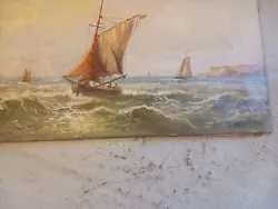Buy J Lewis Oil Painting , Boats • 29.99£