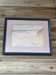 Buy Vintage Water Colour Painting Coastal Ligwy Beach  Signed W.Stenhouse C:-1939. • 50£