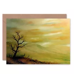 Buy Autumn Tree Landscape Painting Blank Greeting Card With Envelope • 4.42£