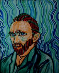 Buy Vincent Vangogh Portrait-oil On Canvas-my Original Rendition • 1,516.71£