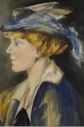 Buy Original Watercolour,'Portrait Of A Woman',  Lucie Cole-Hamilton • 38£