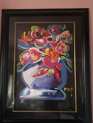 Buy Peter Max Pop Art Flowers- Mixed Media Painting With Acrylics • 5,000£