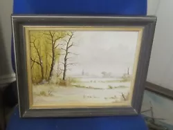 Buy Original Oil Of A Winter Suffolk Scene By Kevin Curtis • 29.99£