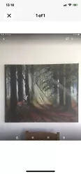 Buy Original Oil Painting Stag In The Forest David Tarrant Forest Light • 860£