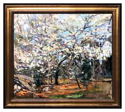 Buy Jonas Lie Original Oil Painting On Canvas Signed Forest Tree Landscape Artwork • 4,642.28£
