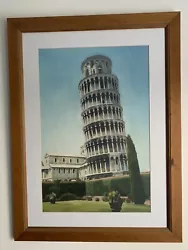 Buy Original Watercolour Painting - Leaning Tower Of Pisa - Oak Frame - Local Artist • 39.99£