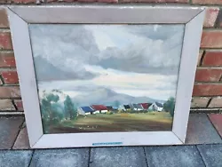 Buy Old Irish Oil Painting On Canvas Signed Shaw - Mournes & Farm Co.Down - Ulster • 79.99£